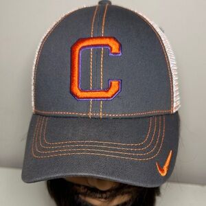 Nike Clemson Tigers Dark Gray Cap with Orange and Purple C Logo